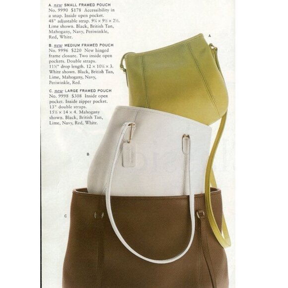 Coach Vintage - Medium Framed Pouch 9998 in Lime - USA 90s - Flaw (mold measles) - Picture 5 of 15